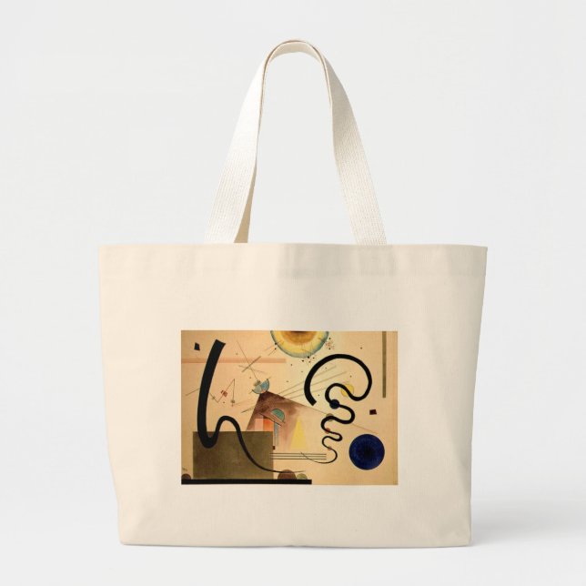 Grand Tote Bag Abstrait Kandinsky (Devant)