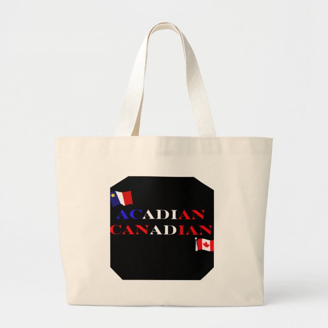 Grand Tote Bag Acadien canadien (Devant)