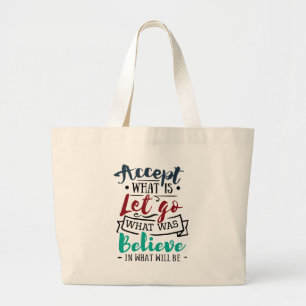 Grand Tote Bag Accepter Laisser Croire