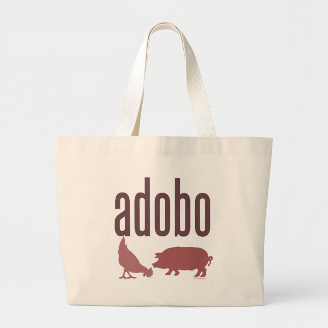 Grand Tote Bag Adobo : Poulet et porc (Devant)