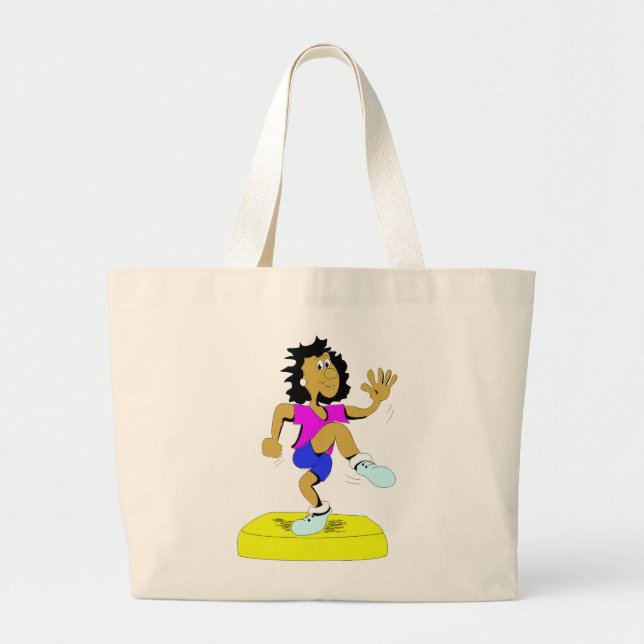 Grand Tote Bag Aérobic d'étape (Devant)