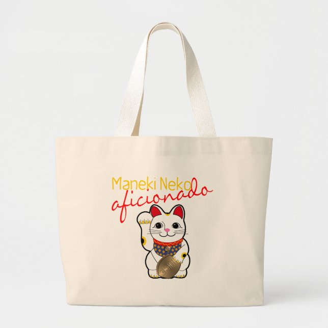 Grand Tote Bag Aficionado de Maneki Neko (Devant)