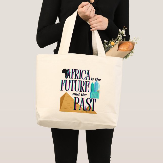 Grand Tote Bag Africa is The Future & The Past |  (Devant (produit))
