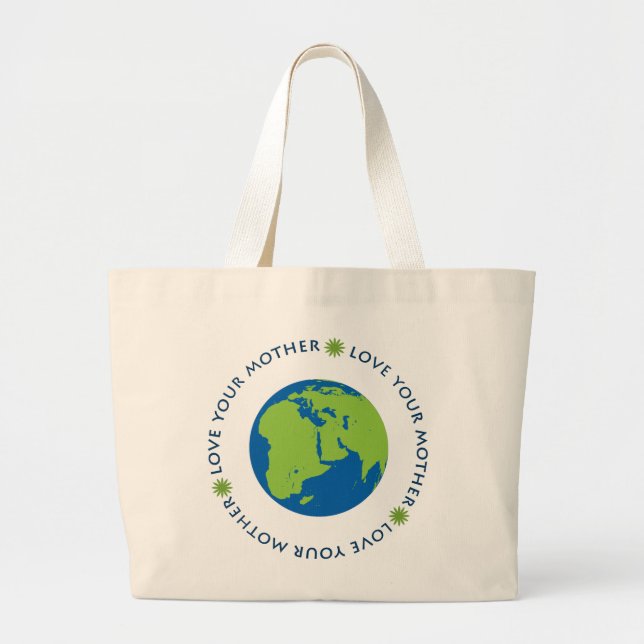 Grand Tote Bag Aimez votre mère (la terre) (Devant)