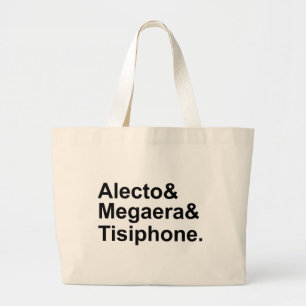 Grand Tote Bag Alecto Megaera Tisiphone Furies grecques de la m