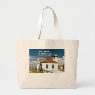 Grand Tote Bag Alki Point Lighthouse, Seattle Washington