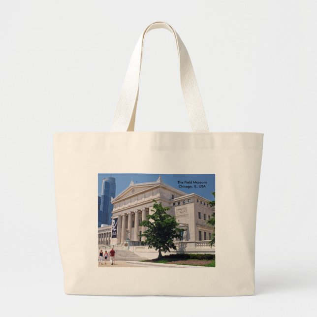 Grand Tote Bag Aller au musée de champ (Devant)