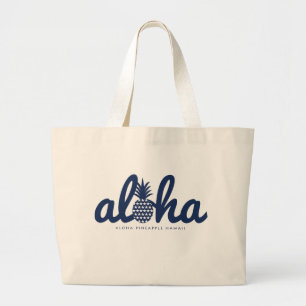 Grand Tote Bag Aloha ananas LogoColor-Navy