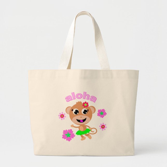 Grand Tote Bag aloha singe (Devant)