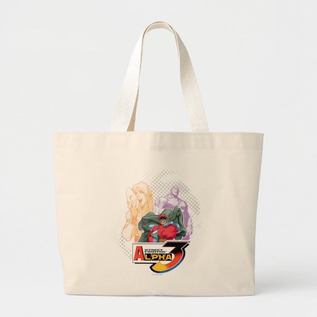 Grand Tote Bag Alpha 3 Shadowloo de Street Fighter (Devant)