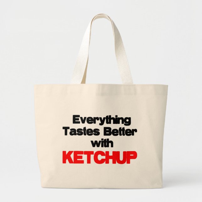 GRAND TOTE BAG AMANT DE KETCHUP (Devant)