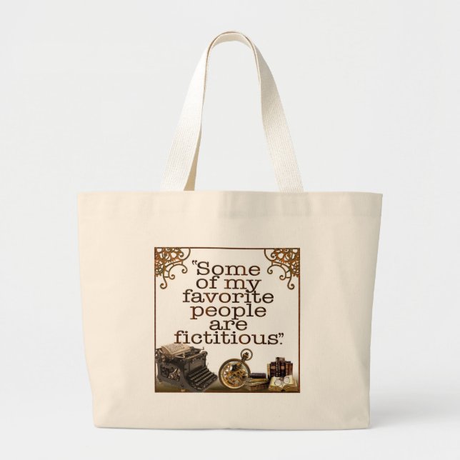 Grand Tote Bag Amateurs de livres / Écrivains & Auteurs (Devant)