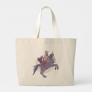 Grand Tote Bag Amis magiques  Unicorne, Alpaca, Kitten, Sloth