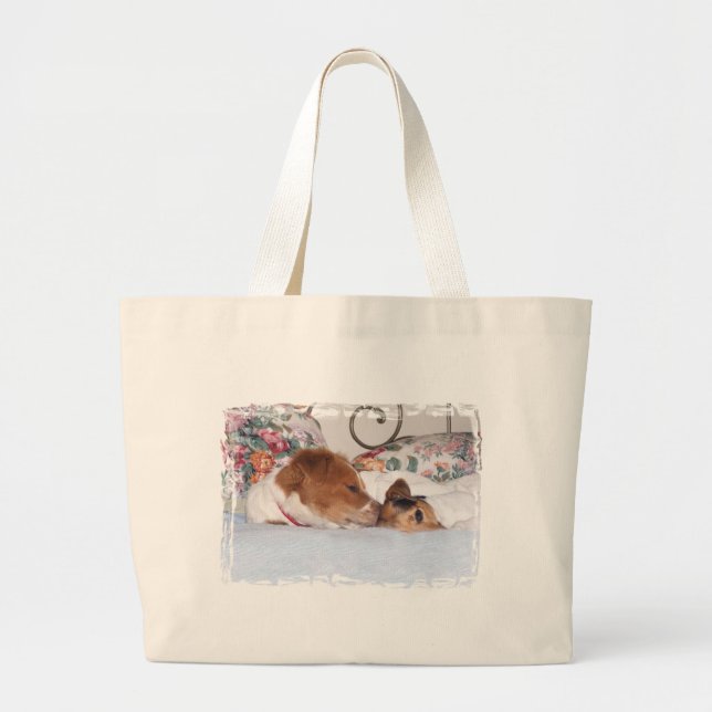 GRAND TOTE BAG AMOUR DE CHIOT (Devant)