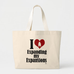 Grand Tote Bag Amour Élargir mes expansions Jeu Slogan amusant