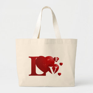Grand Tote Bag AMOUR Rouge