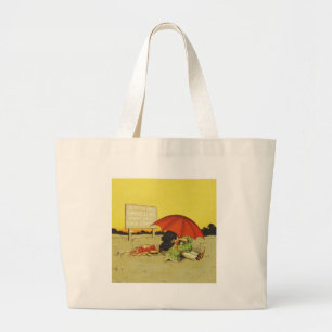 Grand Tote Bag Amoureux couple vintage