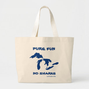Grand Tote Bag Amusement pur, pas de requins
