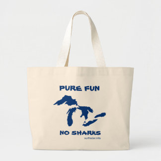 Grand Tote Bag Amusement pur, pas de requins