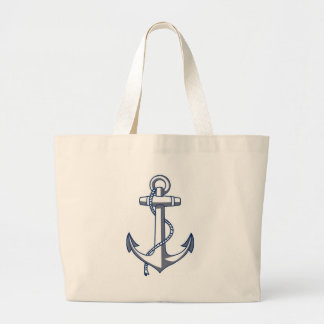 Grand Tote Bag Ancre nautique