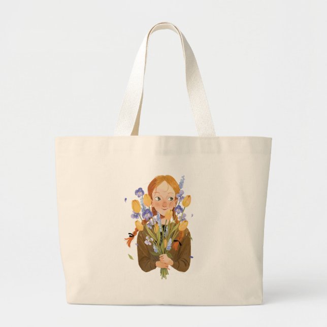 Grand Tote Bag Anne des pignons verts (Devant)