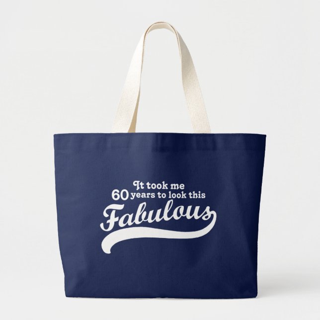 Grand Tote Bag Anniversaire 60 ans (Devant)