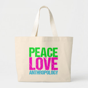 Grand Tote Bag Anthropologie de l'amour de la paix