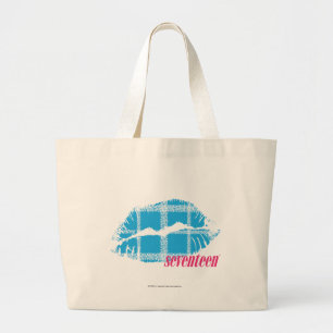 Grand Tote Bag Aqua de plaid