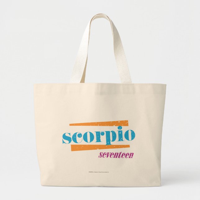 Grand Tote Bag Aqua de Scorpion (Devant)
