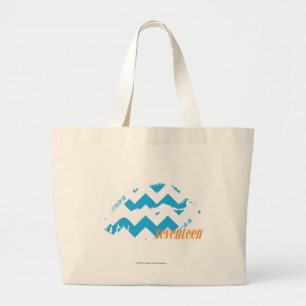Grand Tote Bag Aqua de zigzag