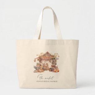 Grand Tote Bag Aquarelle, douche de mariée tout droit sortie du m