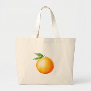 Grand Tote Bag Aquarelle Orange
