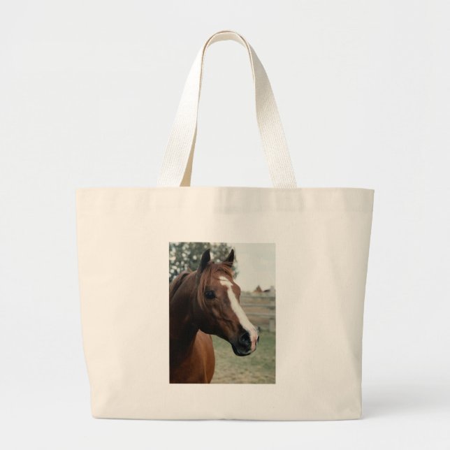 Grand Tote Bag Arabian au Pasture (Devant)