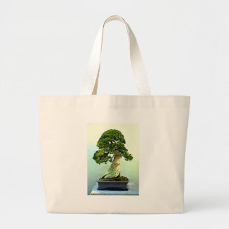 Grand Tote Bag Arbre de Cypress de bonsaïs