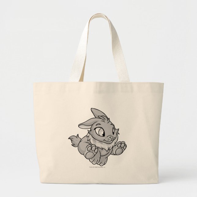 Grand Tote Bag Argent de Cybunny (Devant)