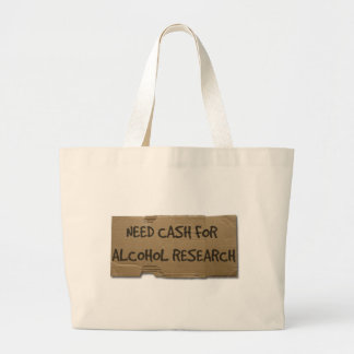 Grand Tote Bag Argent liquide du besoin pour la recherche