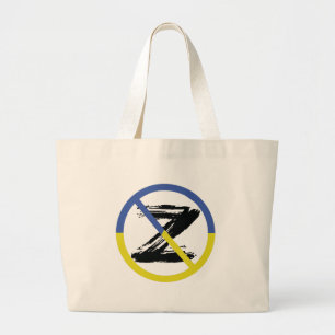 Grand Tote Bag Arrêtez la guerre en Ukraine Jetez un oreiller