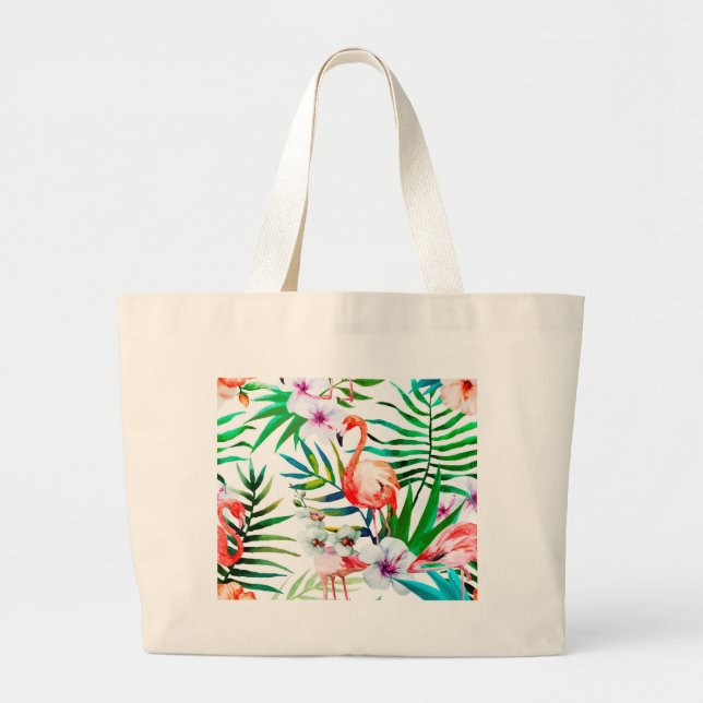 Grand Tote Bag Art flamand tropical (Devant)