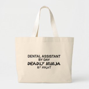 Grand Tote Bag Assistant dentaire Ninja mortel