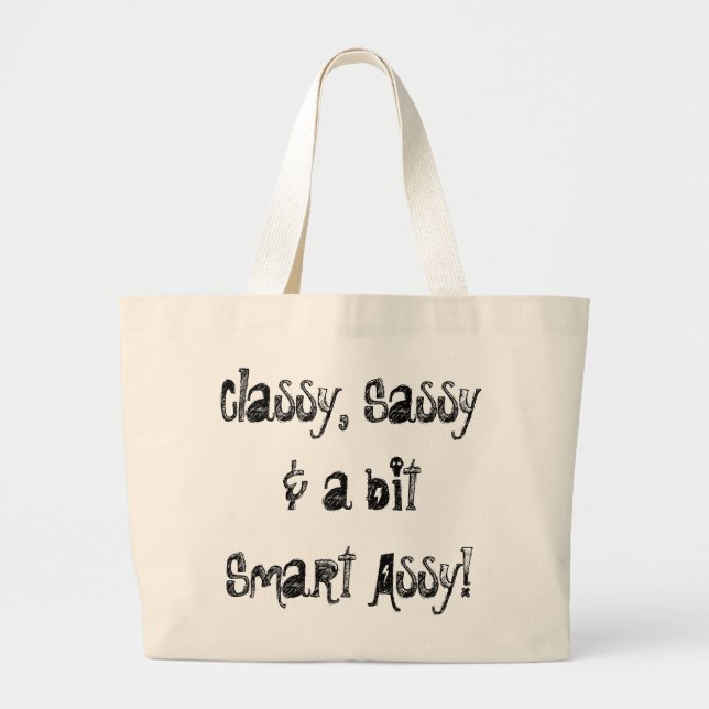 Grand Tote Bag Assy chic, impertinent, futé Fourre-tout (Devant)