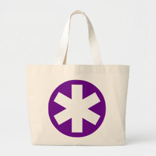 Grand Tote Bag Asterisk - Violet
