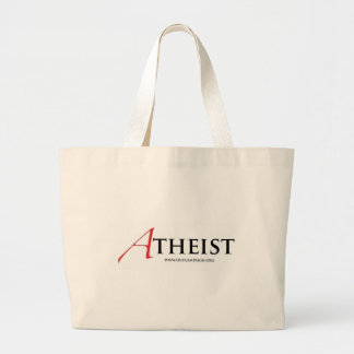 Grand Tote Bag Athée (lettre d'écarlate)