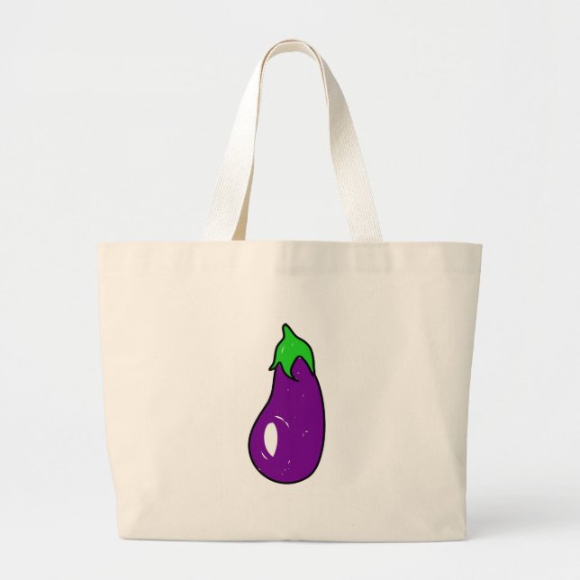Grand Tote Bag aubergine (Devant)