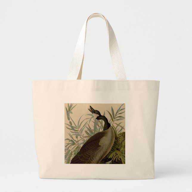 Grand Tote Bag Audubon Canada Oies Oiseaux sauvages (Devant)