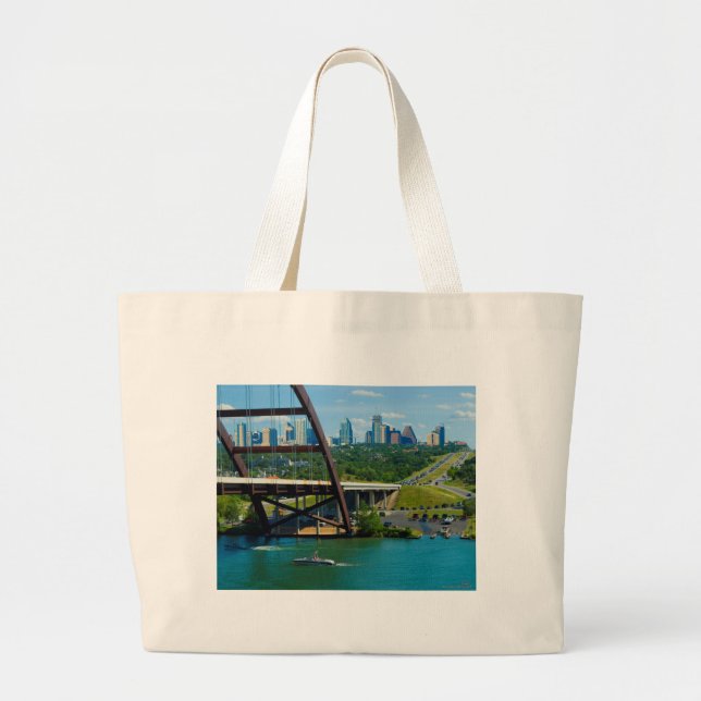 Grand Tote Bag Austin, Texas de 360 Bridge (Devant)