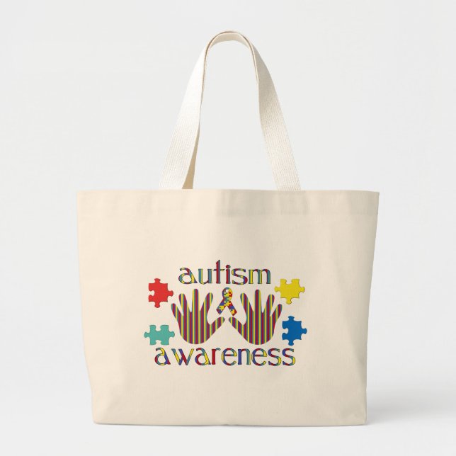Grand Tote Bag Autisme Aawareness (Devant)