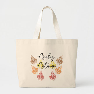 Grand Tote Bag Automne analogique