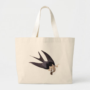 Grand Tote Bag Avaler Queue Hawk avec Serpent Vintage Audubon