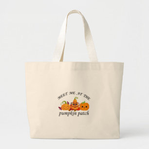 Grand Tote Bag Aventures citrouilles de patchs : Fall Tee
