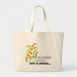 Grand Tote Bag Averses d'avril -